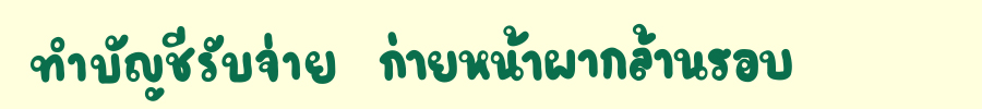 ทำบัญชีรับจ่าย ก่ายหน้าผากล้านรอบ